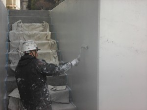 モンパレA・B・C棟　擁壁塗装工事 006
